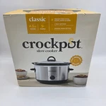 Crock-pot 2131365 4.5-QUART Manual Slow Cooker Brushed Stainless Steel. Fixed Price $39.95.
