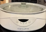 Corningware Quart Slow Cooker SC40PL White Digital Controls/clear Glass Top. Fixed Price $70.00.