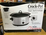 Rival Qt. Silver Crock Pot SCV601 Bs Premiere Collection. Fixed Price $34.99.