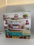 The Pioneer Woman Sweet Rose Floral 6-QUART Stainless Steel Digital Slow Cooker. Fixed Price $59.95.