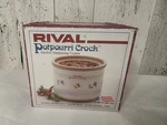 Vtg Rival 3206 Floral Potpourri Crock Electric Simmering New Open Box. Fixed Price $31.99.