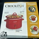Crock-pot SCR200-R Manual Original Slow Cooker, Quart Red Classic. Fixed Price $22.00.