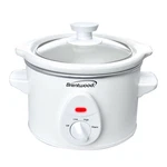 Brentwood SC-115W 1.5 Qt. Slow Cooker With Tempered Glass Lid (white). Fixed Price $51.99.