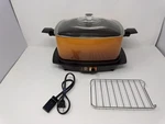 Vintage Montgomery Ward Slow Cooker Qt Ombre 463650 W/ Rack Tested. Fixed Price $33.99.