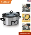 6 Quart & Carry Programmable Slow Cooker With Digital Timer Stainless St.... Fixed Price $143.99.
