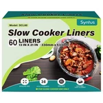 Syntus Slow Cooker Liners, 60 Count Cooking Bags Large Size 13"X 21", Clear. Fixed Price $39.53.