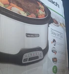 Hamilton Beach Stay Or Go 7 Quart Programmable Slow Cooker Stainless Steel. Fixed Price $64.00.