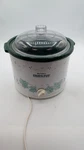 Vintage Small Rival Crock Pot W/vine Pattern #3120 2-1/2 Qt. Plastic Lid. Fixed Price $31.00.