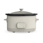 Bella 6QT Programmable Slow Cooker, Ceramic Nonstick Coating, Oatmilk. Fixed Price $45.99.