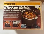 Vintage Presto Kitchen Kettle 6 Quart Multi-cooker Deep Fryer Nos New Sealed Box. Fixed Price $99.99.
