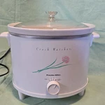 Proctor Silex Crock Watcher 250W White Slow Cooker Ceramic Auto Shift 3 Settings. Fixed Price $50.00.