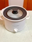 Vintage Crock Pot White Slow Cooker With Lid Model 5025-WG-NP. Fixed Price $14.99.