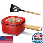 Audecook Hot Pot Electric 2L, Cermic Glaze Non-stick Frying Pan 8 Inch, Portable. Fixed Price $61.02.