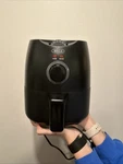 Used Bella 2-QUART Electric Air Fryer Matte Black. Fixed Price $20.00.