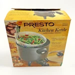 Vtg Presto Kitchen Kettle Multi-cooker/steamer Qt Roasts Deep Fries 06000 Nob. Fixed Price $49.99.
