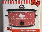 Hello Kitty Friends 5 Quart Slow Cooker Red Crock Pot 4.7 Ml. Fixed Price $60.00.