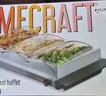 Homecraft Stainless Steel Buffet Server 3 Compartments Tray Handles Silver Large. Fixed Price $34.00.