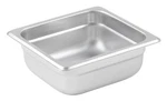 Winco Anti-jamming Steam Pan, 1/6 By 1/2-INCH, 2.5" Deep, Stainless Steel. Fixed Price $23.99.