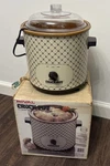 Vintage Rival Crock Pot Electric Cooker Qt Model 3100P Almond/brown New. Fixed Price $119.00.