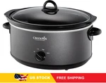 Crock-pot 7-QUART Manual Slow Cooker, Family Size Serves 8+ People Or Fits 6-LB. Fixed Price $60.76.