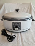 Vtg Nesco Qt Ryte Roaster Oven W/ Lid 4116-04 + Insert 1990S Made Usa. Fixed Price $39.50.
