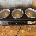 Tru Slow Cooker Triple Buffet Server *base Only BS-325LR 2.5QT Stainlees Steel. Fixed Price $19.87.