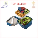 Freshmage Salad Lunch Container To Go, 52-OZ Bowls With 3 Compartments,. Fixed Price $17.50.