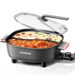 Stariver 6L Electric Hot Pot With Divider, 1300W, Dual-flavor For Two Broths. Fixed Price $43.99.