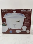 Better Chef Rice Cooker 10-CUP RAW/20-CUP Cooked Removable Bowl & Paddle. Fixed Price $23.09.