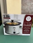 Elite Gourmet 2.5 Quart Capacity Stainless Steel Slow Cooker Model MST-265XS New. Fixed Price $29.99.