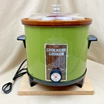 Sears Vtg Crockery Cooker Vintage Pot Green Avocado Retro Tested Works. Fixed Price $33.95.