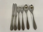 Knork Flatware Set Service For 6 Silver Stainless Steel Utensil Modern Design. Fixed Price $35.99.