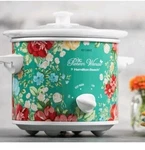 Hamilton Beach The Pioneer Woman 1.5 Qt Vintage Floral Slow Cooker Teal Blue New. Fixed Price $28.00.