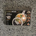 Ceramax Electric Cooker Ceramic Nonstick 1.6 Quart White Easy Clean Durable. Fixed Price $41.00.