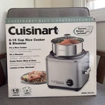 Cuisinart 8-15 Cup Rice Cooker & Steamer Model CRC-800 New Box Discontinued. Fixed Price $145.00.