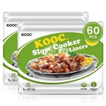 Kooc Slow Cooker Liners 13X21 Inch 60 Count Large Size Disposable Plastic Bag.... Fixed Price $26.33.