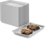 24-PACK Disposable Aluminum Foil Bbq Grill Topper Pan-prevents Food From Falli. Fixed Price $51.00.
