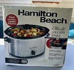 Nice Hamilton Beach Slow Cooker With Removeable Crock Model 33550. Fixed Price $45.00.