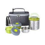 Lille Home Portable Insulated Lunch Box Set With Stainless Steel Cu... Fast Ship. Fixed Price $45.81.