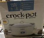 Crock-pot 7Q & Carry Slow Cooker With Bag Open Distressed Box. Fixed Price $59.99.