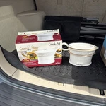 Crock-pot Gravy Mate 32 Oz White Ceramic Slow Cooker, Keep Warm, 3-SETTING Lid. Fixed Price $45.60.