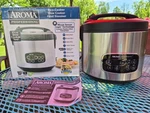 Aroma Arc 3000SB Professional 3-QUART Rice Slow Cooker Steamer. 1CNT. Fixed Price $21.86.