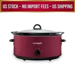 Crock-pot Manual 8-QUART Slow Cooker, Rhubarb New. Fixed Price $40.99.