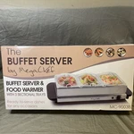 Megachef Buffet Server Food Warmer Removable Sectional Trays New In Box 9003B. Fixed Price $99.95.