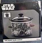 Disney Star Wars LSW-2000CN 2QT Slow Cooker, Removable Stoneware, Black/white. Fixed Price $39.71.