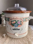 Vintage Rival Cottagecore Crock Pot Garden Of Good Things Slow Cooker Grandma. Fixed Price $38.69.