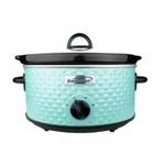 Brentwood 3.5 Quart Diamond Pattern Slow Cooker In Blue. Fixed Price $44.42.