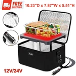 Portable Electric Lunch Box Food Warmer 12V/24V Car Truck Reheater, Black. Fixed Price $36.44.