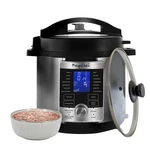 Megachef 6 Qt Stainless Steel Electric Digital Pressure Cooker W/ Lid. Fixed Price $65.95.