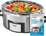 Slow Cooker Liners 3-8 Quart, Cooking Bags Large Size 13"X 21",. Fixed Price $9.99.